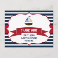 Ahoy C'est un garçon ! Merci Nautical Boat Baby
