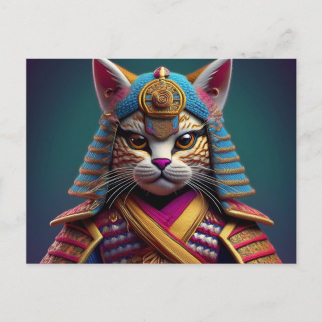 Carte Postale AI Yarn Cat (Devant)