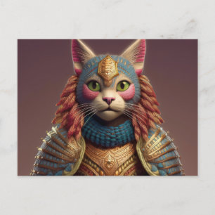 Carte Postale AI Yarn Cat