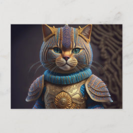 Carte Postale AI Yarn Cat