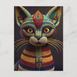 Carte Postale AI Yarn Cat