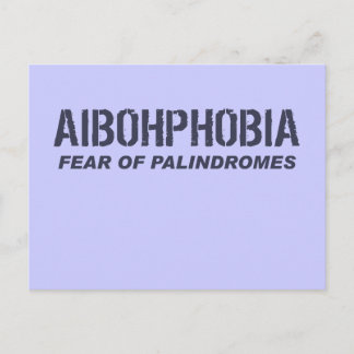 CARTE POSTALE AIBOHPHOBIE