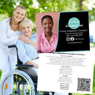 Carte Postale Aide à la personne Compagnon de soins