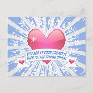 Carte Postale Aider les autres