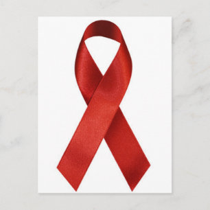 Carte Postale aids-ribbon