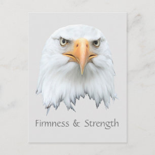 Carte Postale Aigle d'épaule ferme et force personnalisable