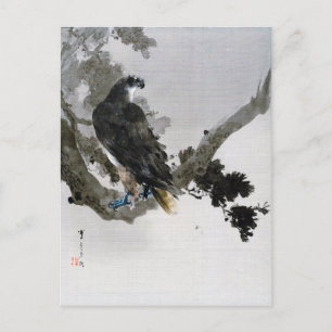 Carte Postale Aigle sur la branche des pins, Watanabe Seitei