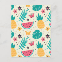 Aiguille de pastèque de fruits tropicaux motif