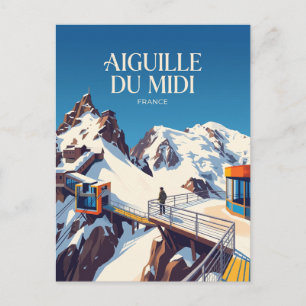 Carte Postale Aiguille du Midi, Chamonix France ->