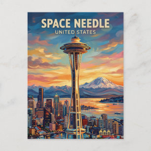 Carte Postale Aiguille spatiale de l'État de Washington