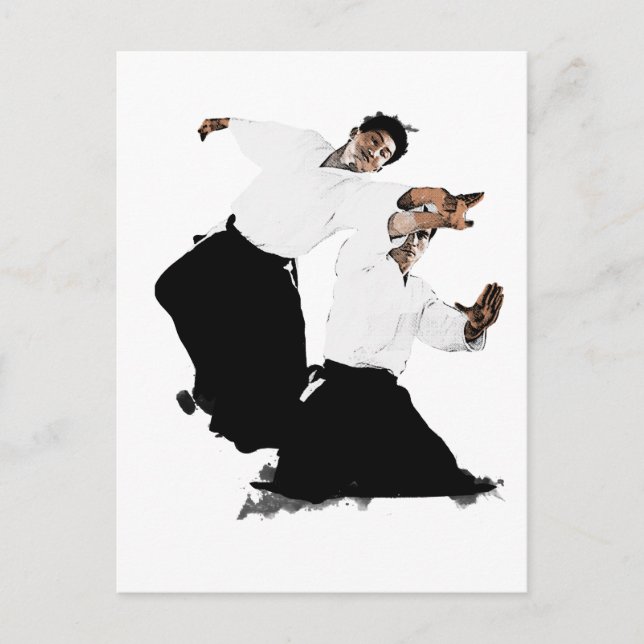 Carte Postale Aikido suwari (Devant)