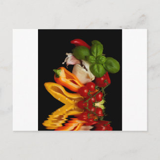 Carte Postale Ail de tomates de Basil de poivrons