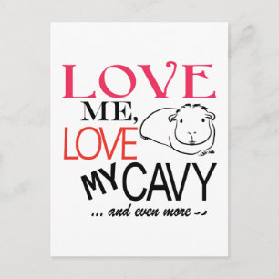Carte Postale Aime-moi, Aime ma cavie