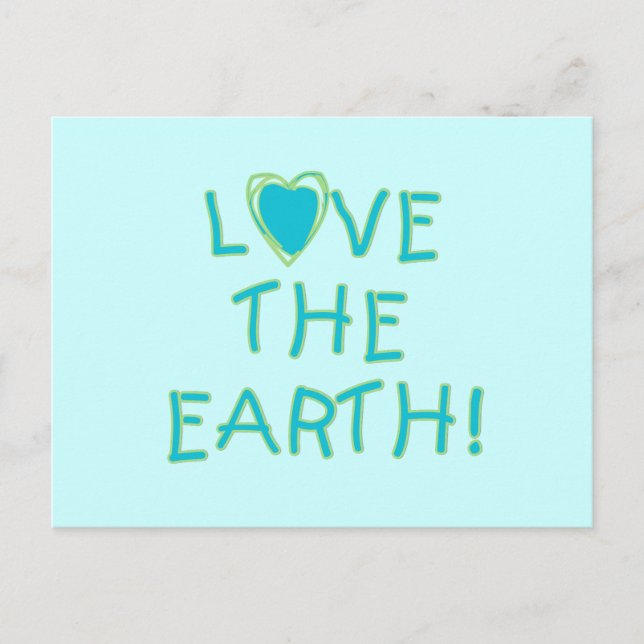 Carte Postale Aimer la Terre De l'environnement (Devant)