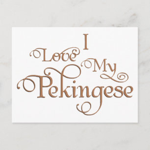 Carte Postale Aimer Mon Pekingese