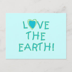 Carte Postale Aimez la terre ambiante