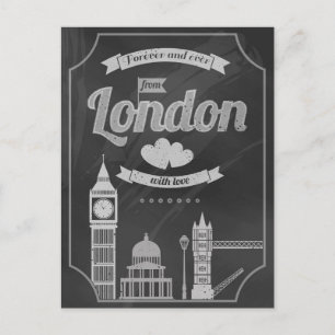 Carte Postale aimez Londres 