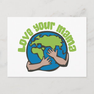 Carte Postale Aimez votre maman Planète Terre Environnement Recy