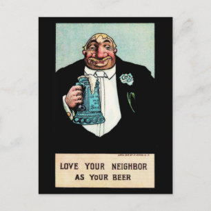 Carte Postale Aimez votre voisin