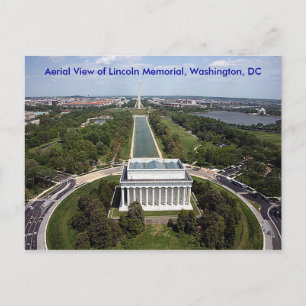 Carte Postale Air Lincoln Memorial Washington DC Sympathy