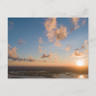 Carte Postale Air Sunrise Au-Dessus De Coastal Hor