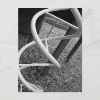 Carte Postale Aire de jeux Spirale Noir & Blanc