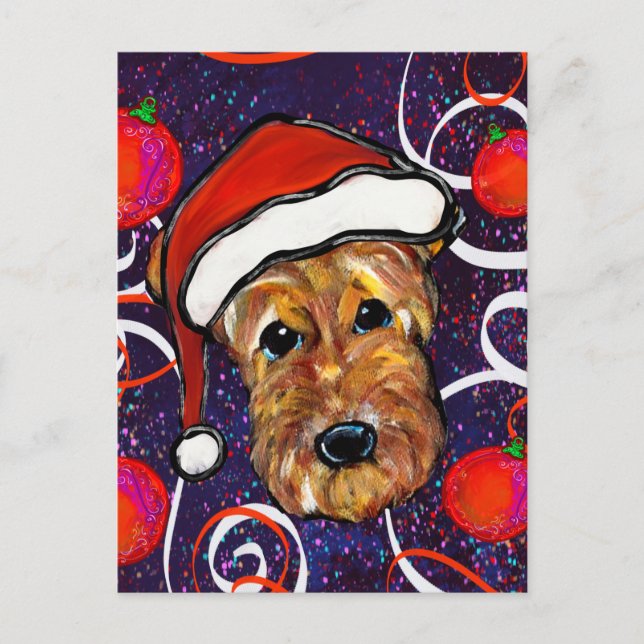 CARTE POSTALE AIREDALE TERRIER (Devant)