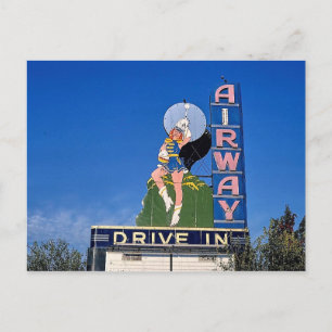 Carte Postale Airway Drive-In Theatre, Saint Ann, Missouri