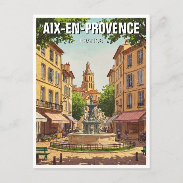 Carte Postale Aix-en-Provence France Travel (Devant)