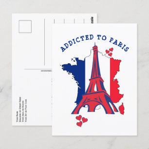 Carte Postale AJOUTÉ À LA Tour Eiffel DE PARIS