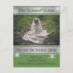 Carte Postale Ajouter Photo Animaux de compagnie "Voeux les plus