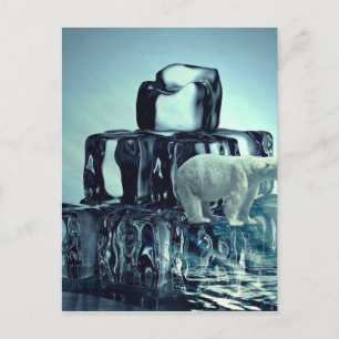 Carte Postale Ajouter Un SLOGAN Pour Sauver La Planète Ours Pola