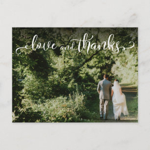 Carte Postale Ajoutez votre photo Mariage, l'amour élégant et me