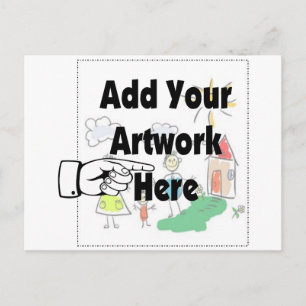 Carte Postale Ajoutez votre propre oeuvre d'art ou l'oeuvre d'en