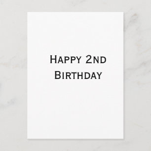 Carte Postale ajoutez votre texte personnalisé joyeux anniversai