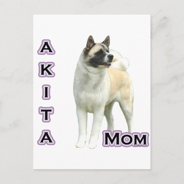 Carte Postale Akita Mom 4 (Devant)