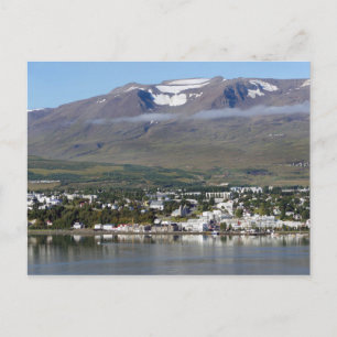 Carte Postale Akureyri, Islande, Panorama