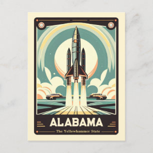 Carte Postale Alabama   Esprit patriotique Vintage