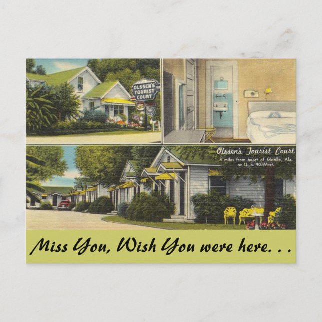 Carte Postale Alabama, le tribunal de tourisme d'Olssen (Devant)
