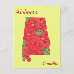 Carte Postale Alabama State Flower Plan de collage