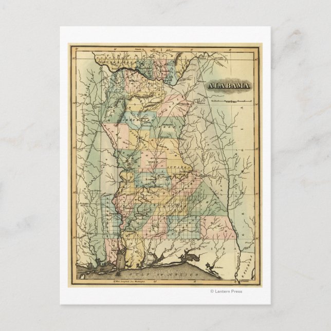 Carte Postale AlabamaCarte panoramiqueAlabama (Devant)