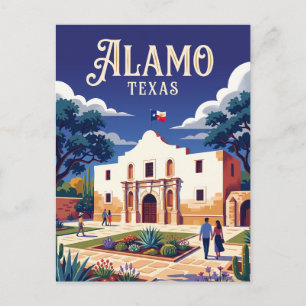 Carte Postale Alamo États-Unis