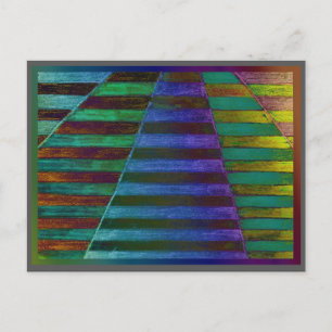 Carte Postale alanart numérique moderne d'absract de treilles