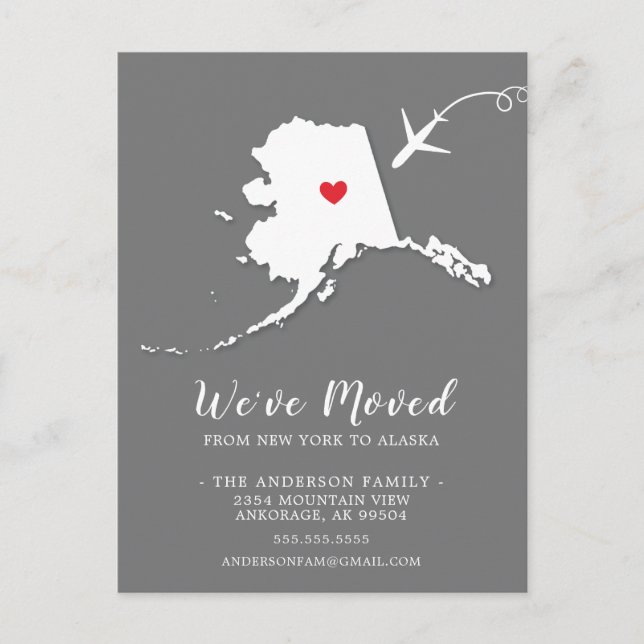 Carte postale ALASKA Faire-part mobile (Devant)