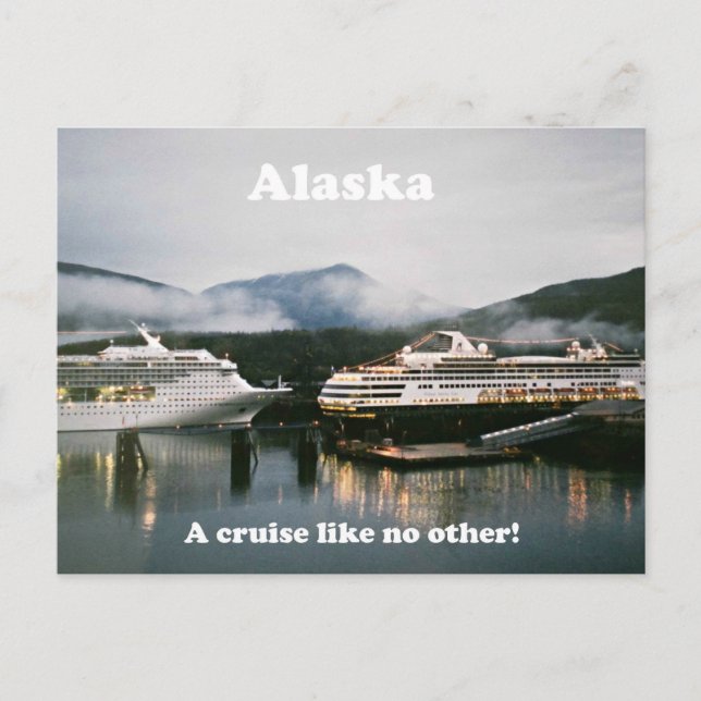 Carte Postale Alaska, une croisière comme nul autre ! (Devant)