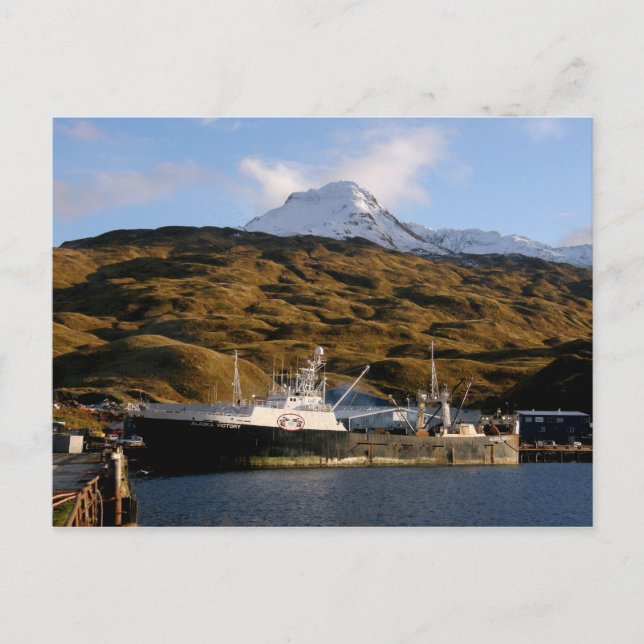 Carte Postale Alaska Victory, Trawler dans Dutch Harbour, Alaska (Devant)