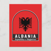 Albanie - Emblème du drapeau