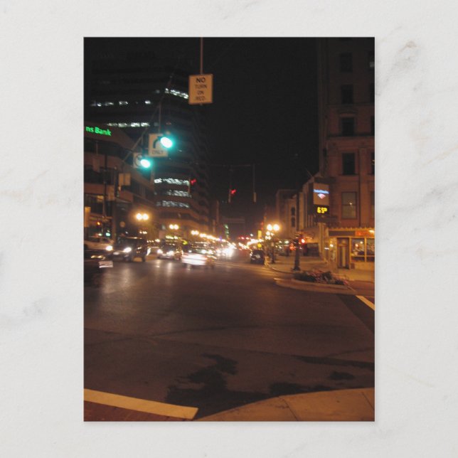Carte Postale albany la nuit : rue perle (Devant)