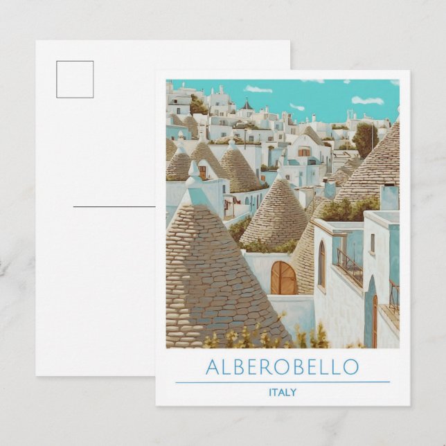 Carte Postale Alberobello Italie Travel (Devant / Derrière)