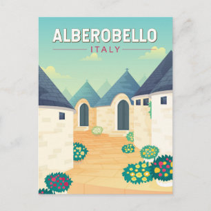 Carte Postale Alberobello Italie  Voyage Art Vintage